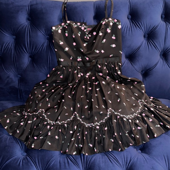 betsey johnson black polka dot dress Edessa Sequin Mini Dress main image 0